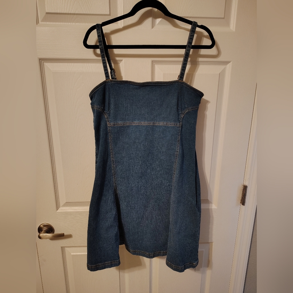 Old Navy Women's Dark Blue Denim Dress